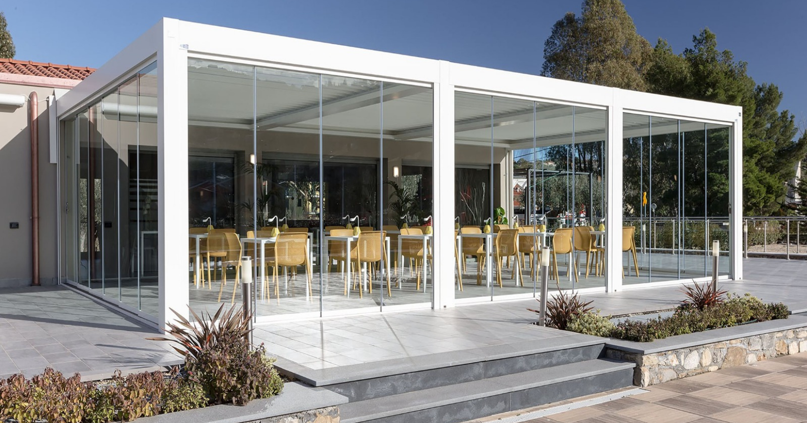 pergola bicolimatica-coverture